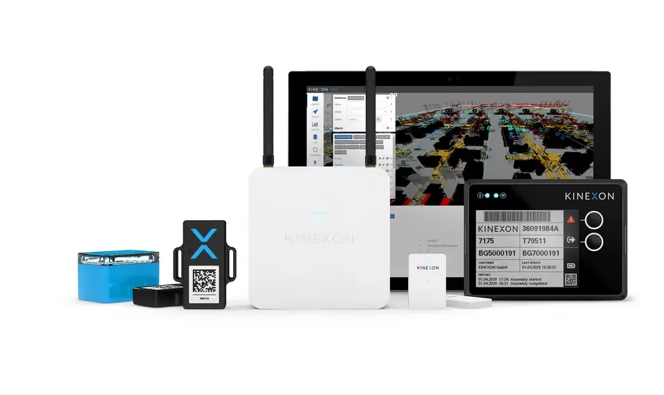 Kinexon indoor localization hardware lineup